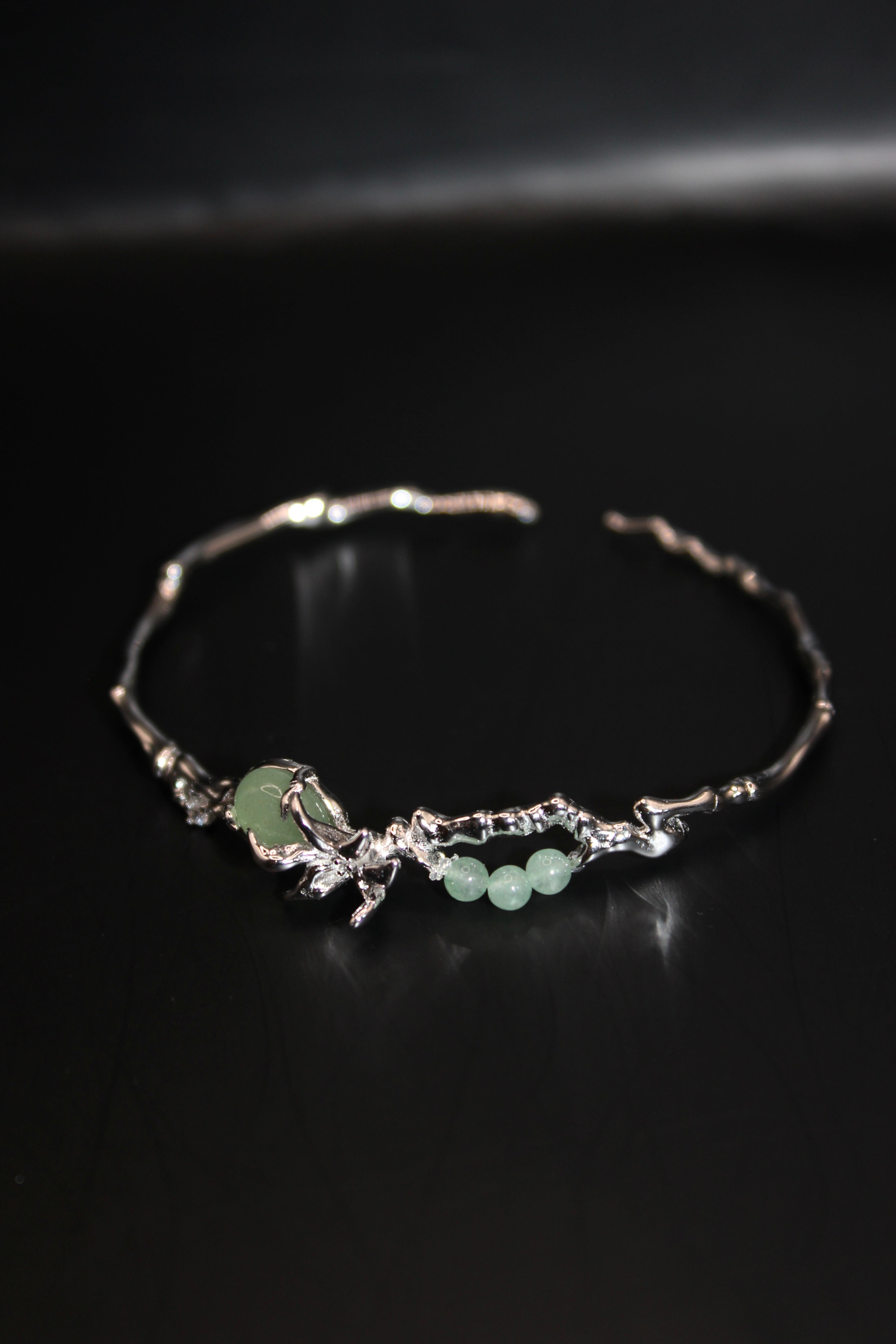 Mekong Rice Blossom Cuff