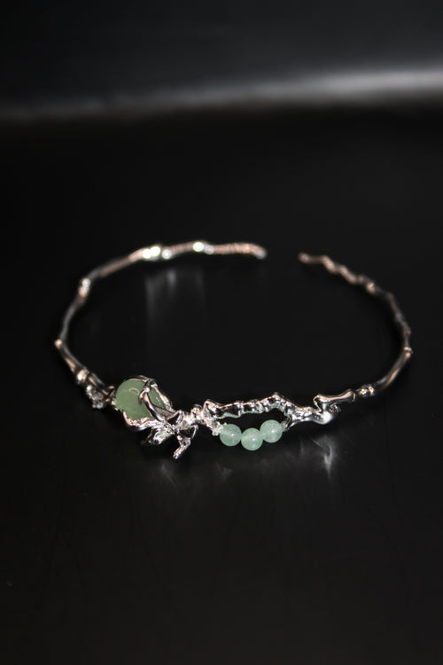 Mekong Rice Blossom Cuff