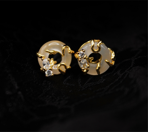 Oleander Jade Earrings