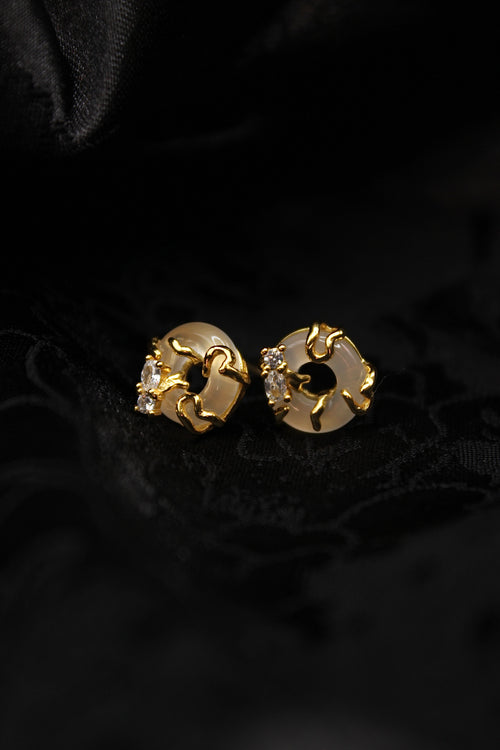 Oleander Jade Earrings