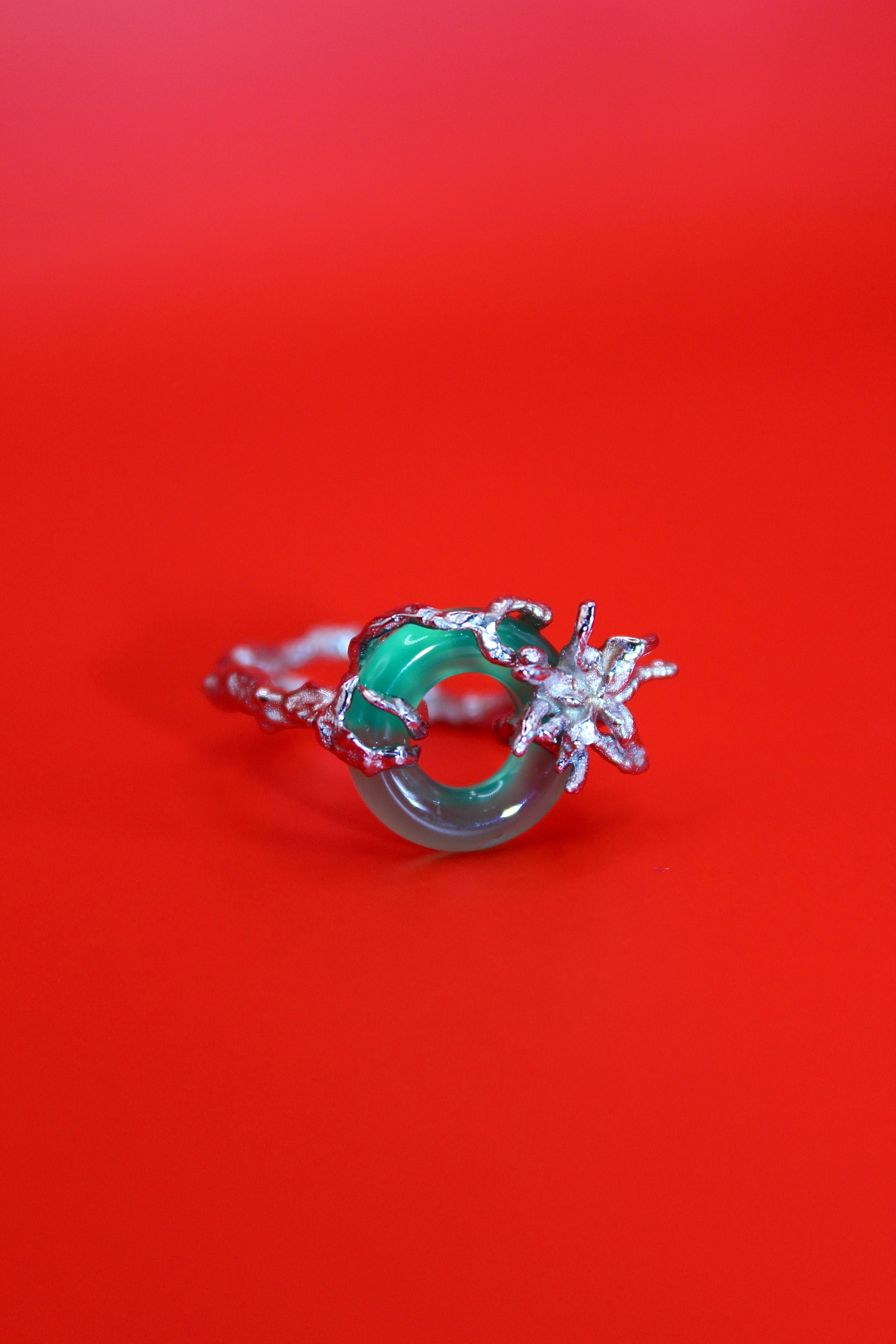 Aconitine Ring - Green Jade