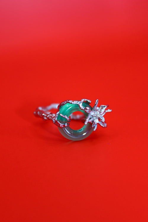 Aconitine Ring - Green Jade