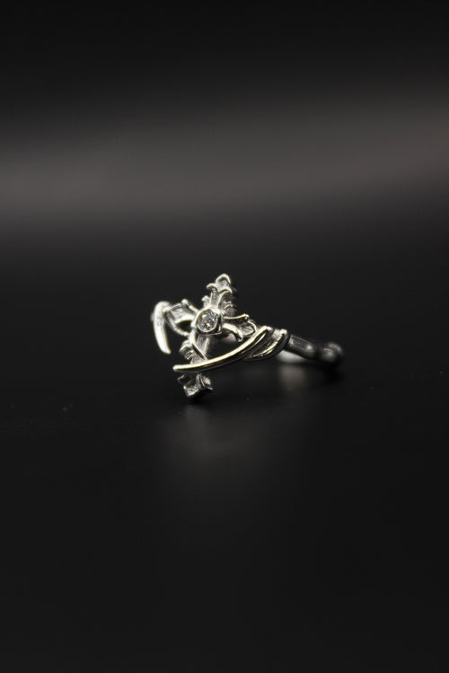Veil Cross Ring