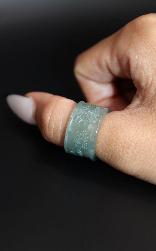 Landscape Jade Ring