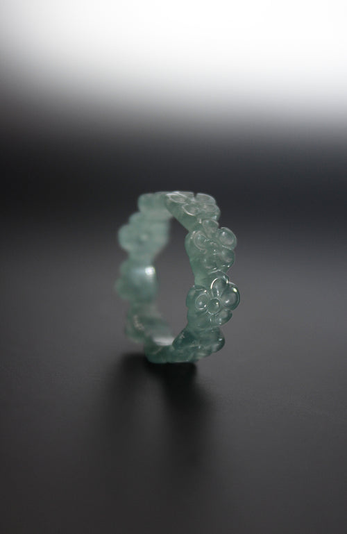 Flower Jade Ring