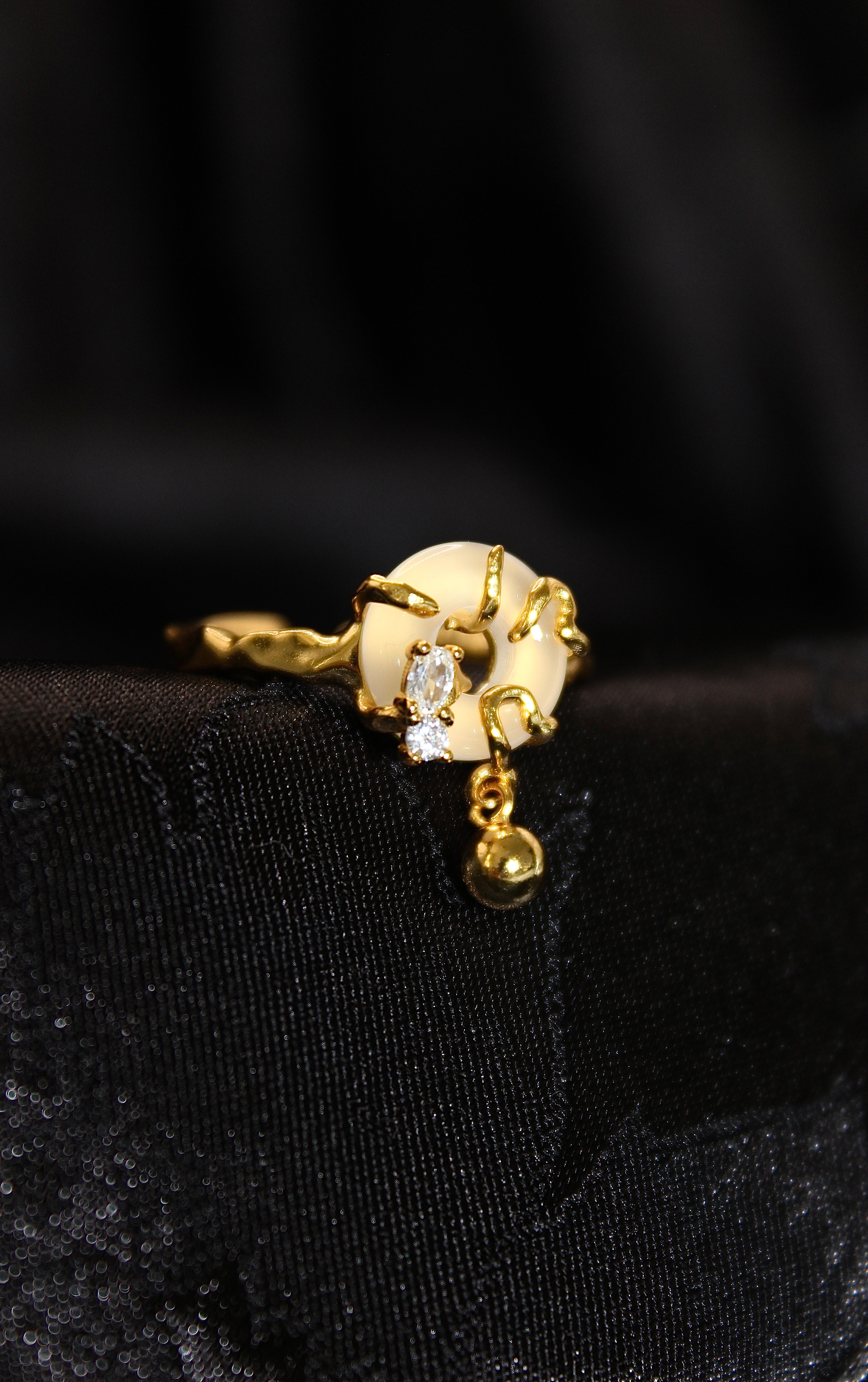 Angel’s Trumpet Jade Ring