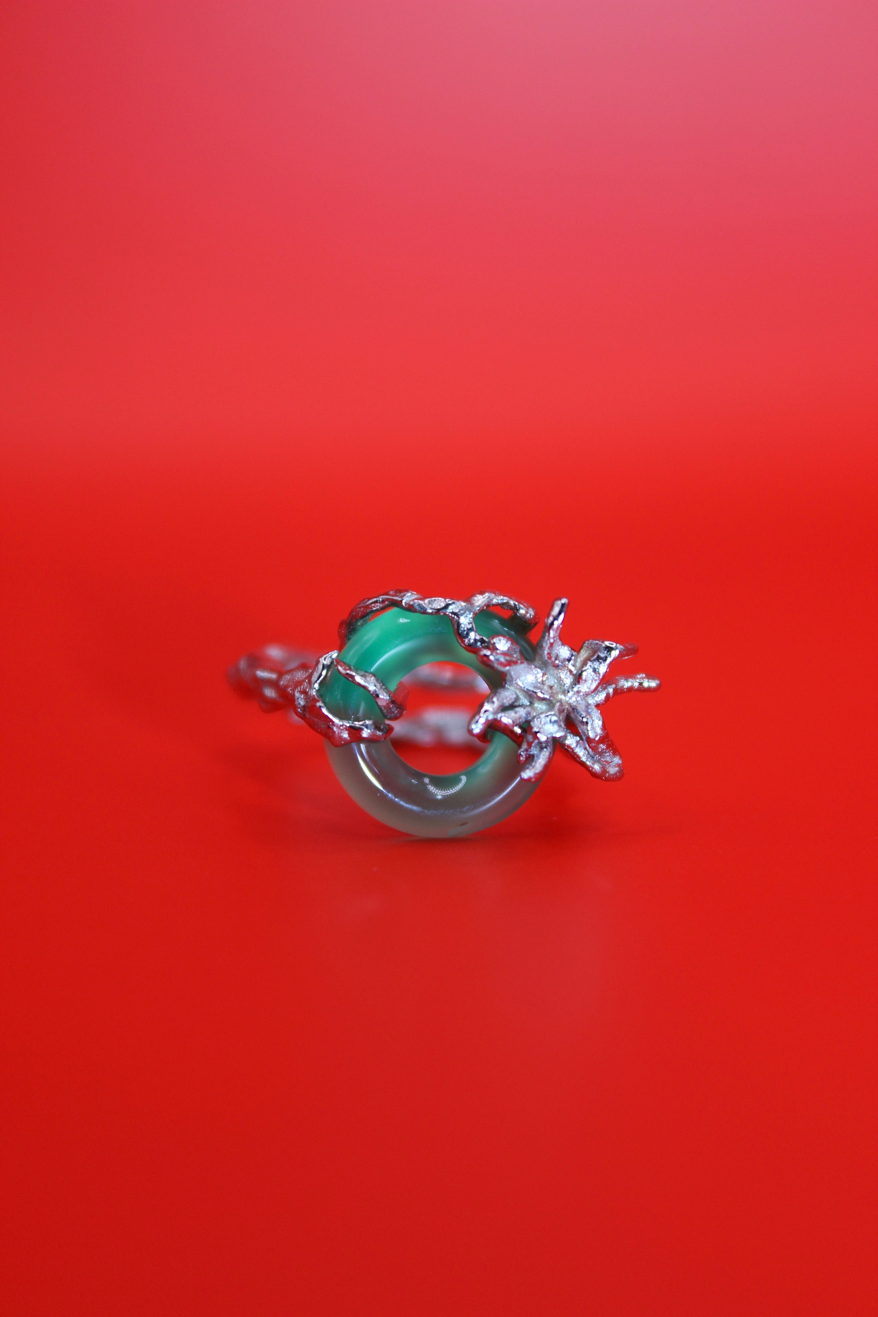 Aconitine Ring - Green Jade