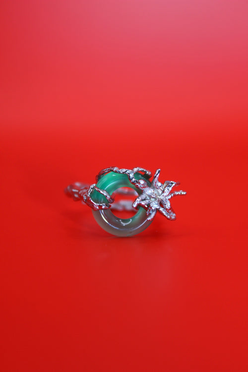 Aconitine Ring - Green Jade