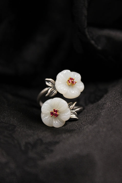 Double Blossom Ring