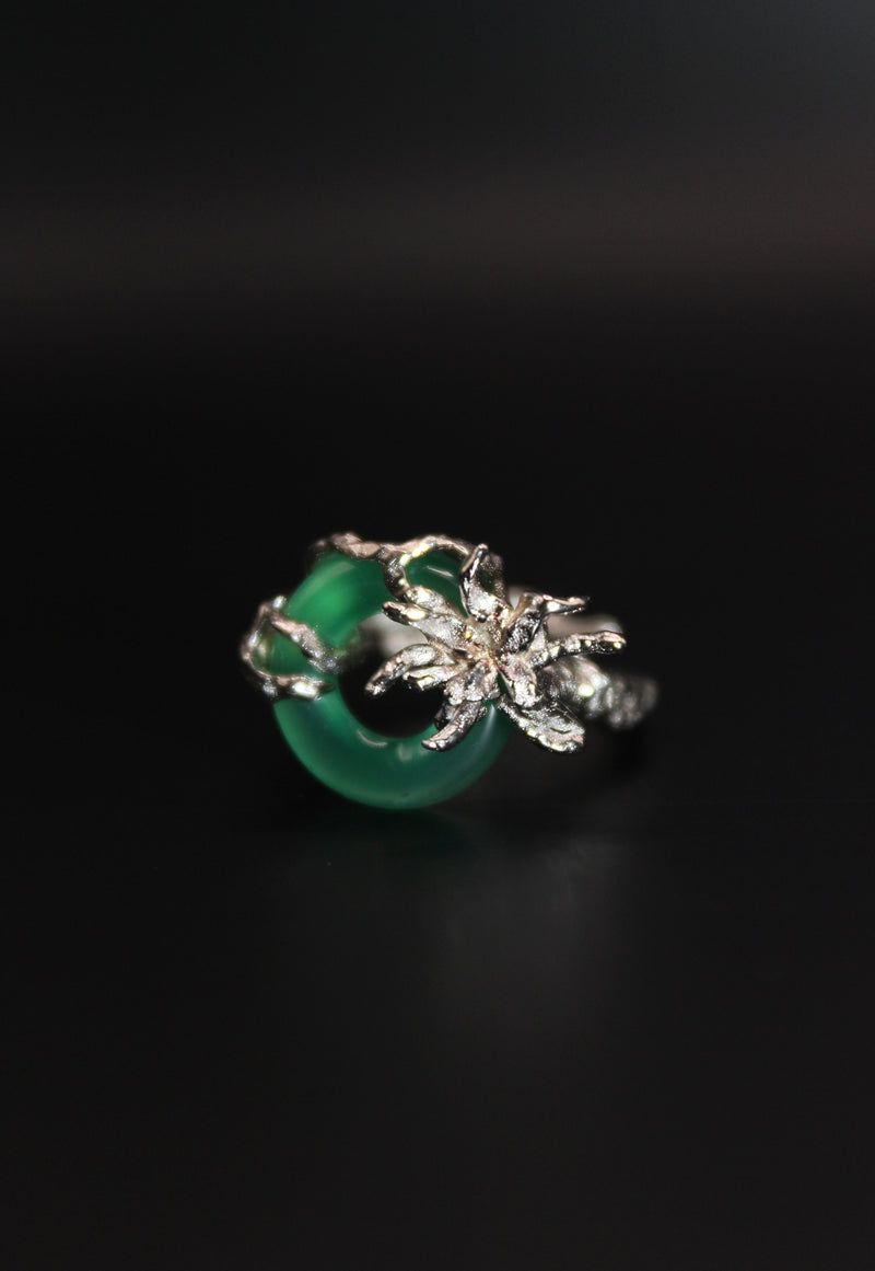 Aconitine Ring - Green Jade