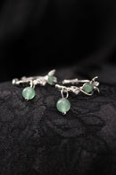Lotus Root Dangle Earrings