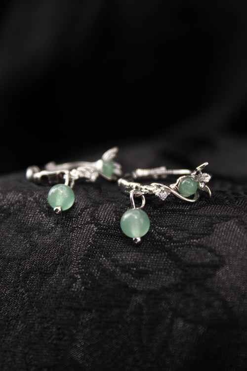 Lotus Root Dangle Earrings