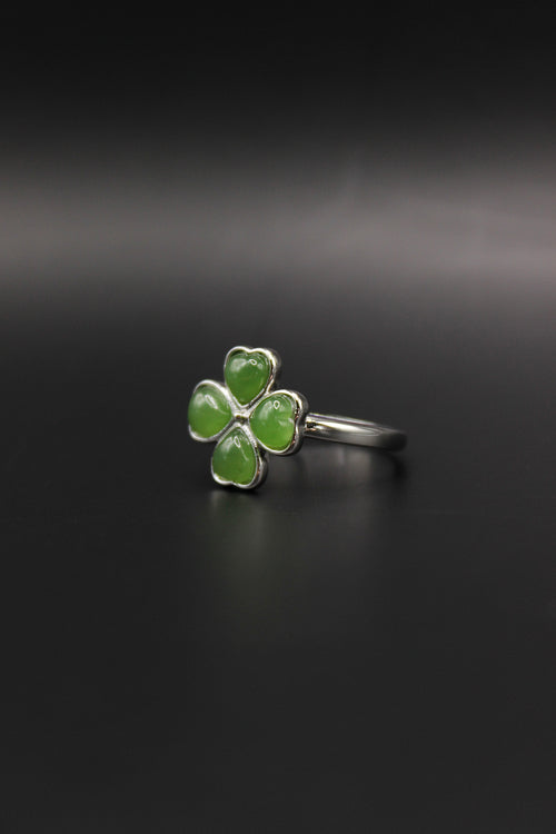 Clover Jade Ring