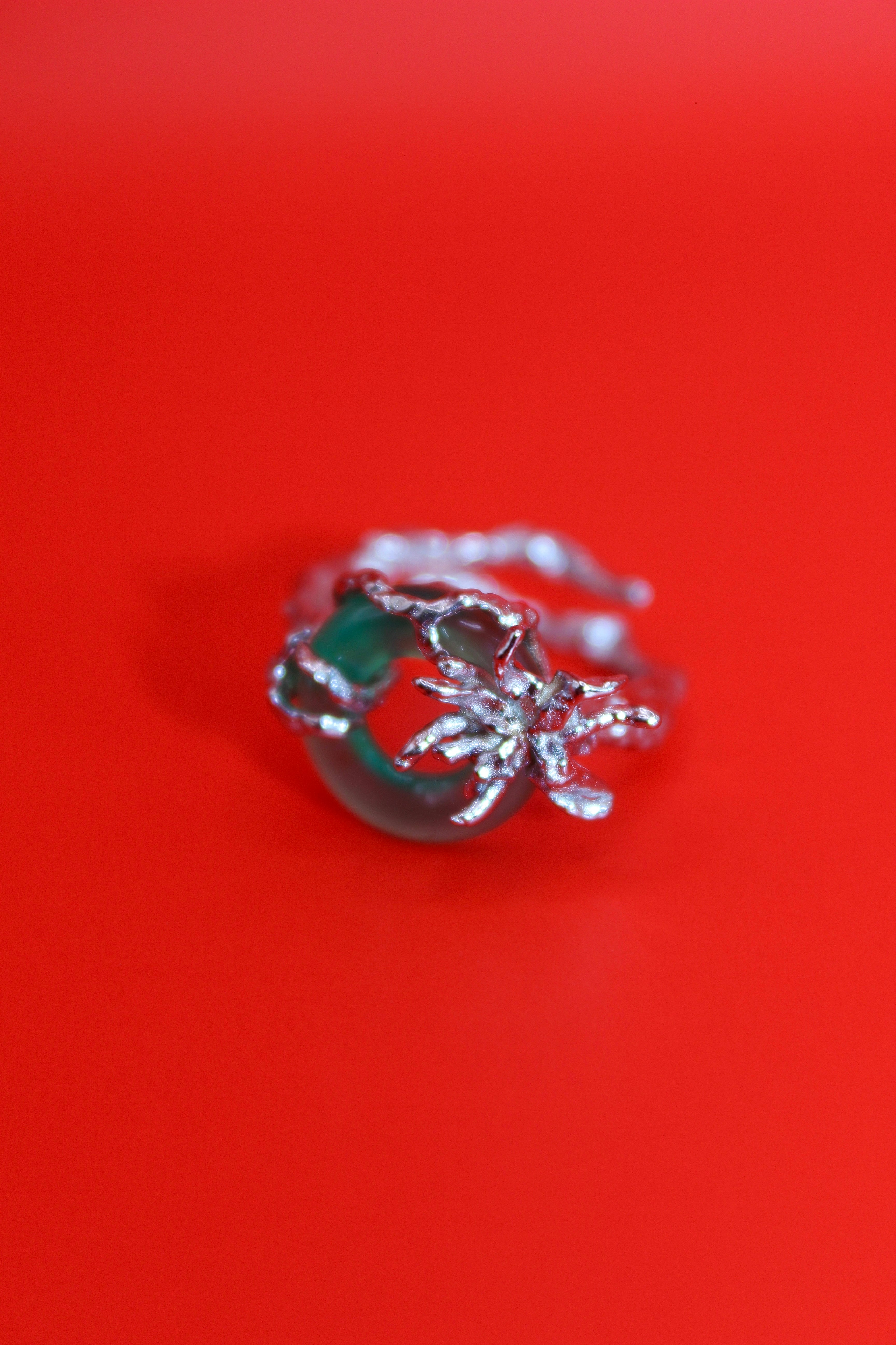 Aconitine Ring - Green Jade