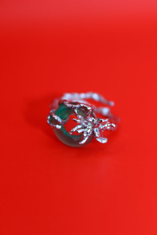 Aconitine Ring - Green Jade