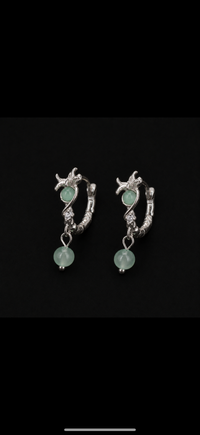 Lotus Root Dangle Earrings