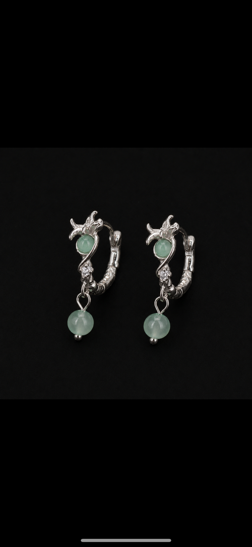 Lotus Root Dangle Earrings