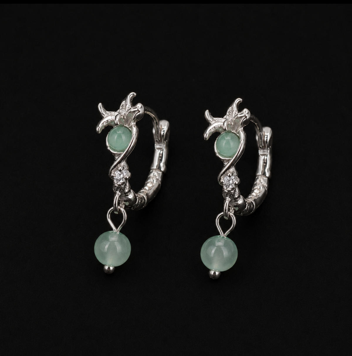 Lotus Root Dangle Earrings