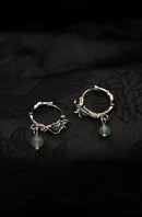 Lotus Root Dangle Earrings