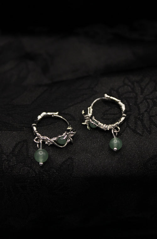Lotus Root Dangle Earrings