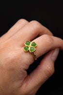 Clover Jade Ring