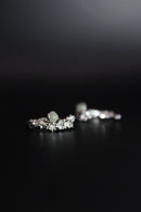 Flower Bed Jade Earrings