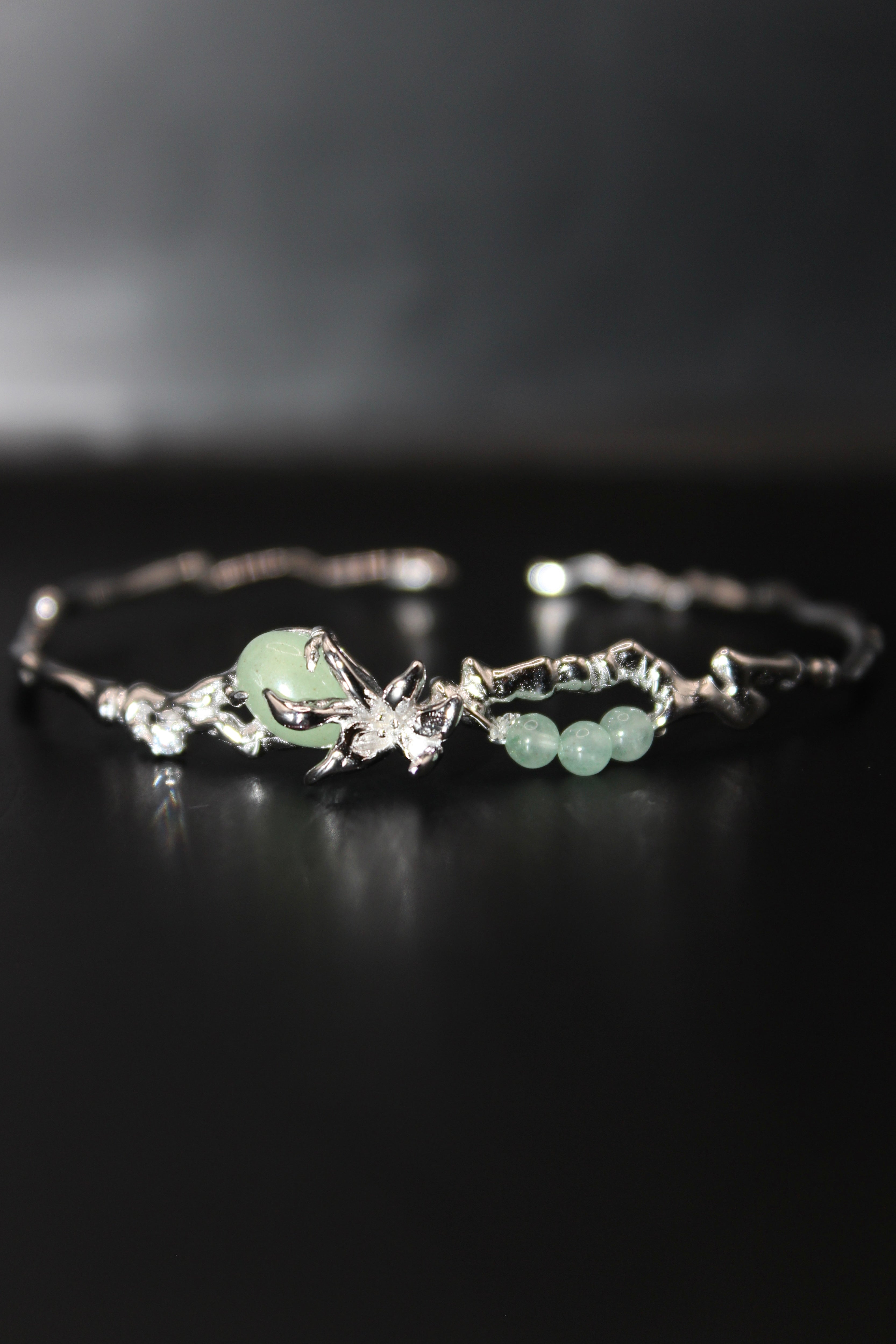 Mekong Rice Blossom Cuff