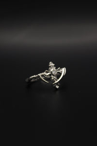 Veil Cross Ring