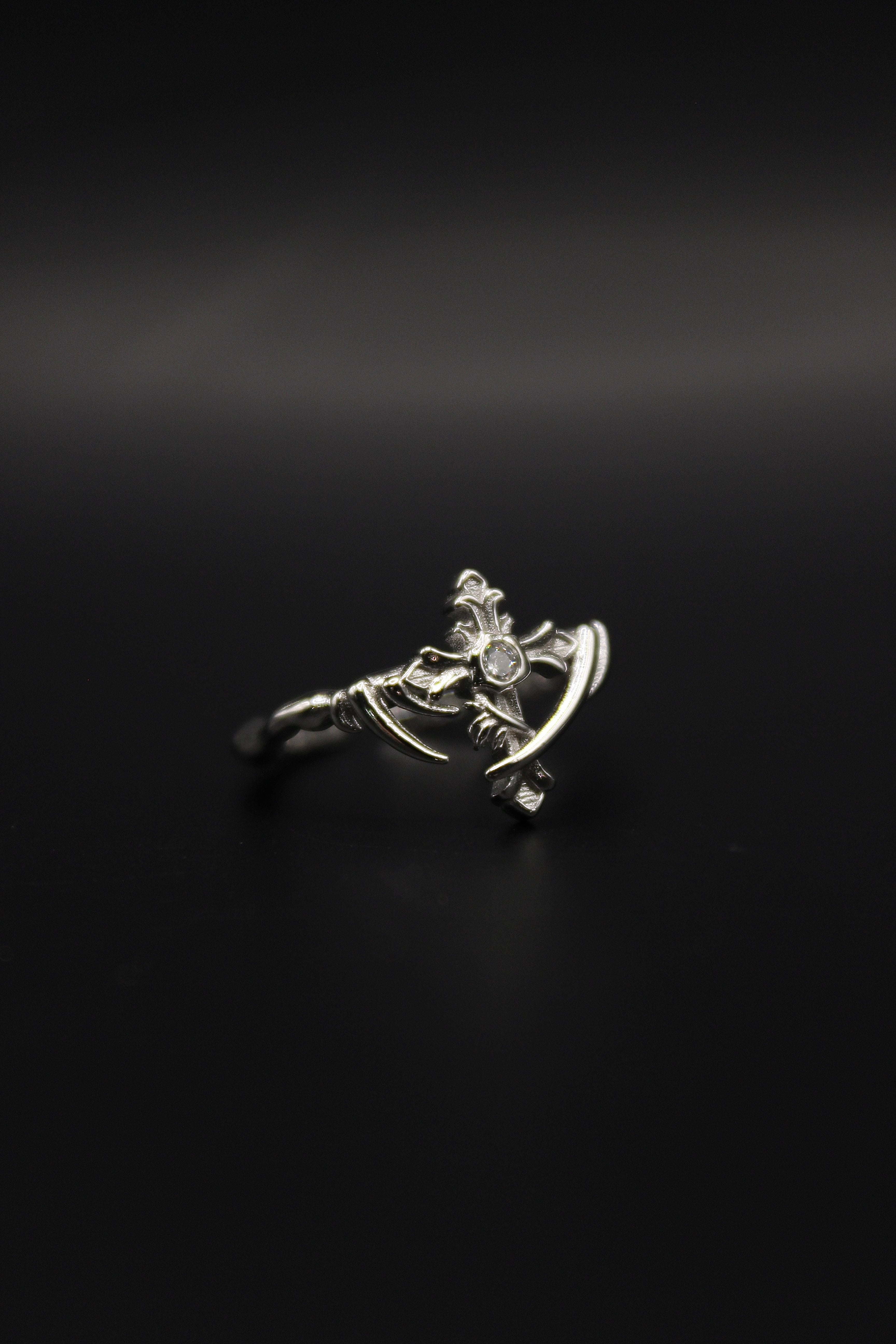 Veil Cross Ring