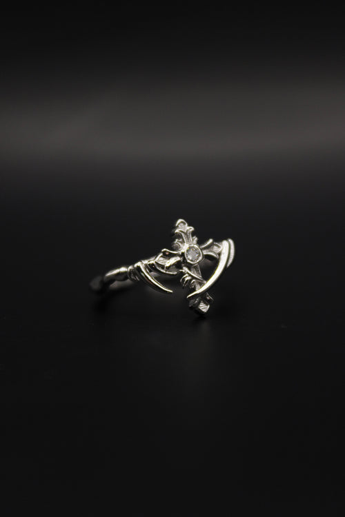 Veil Cross Ring
