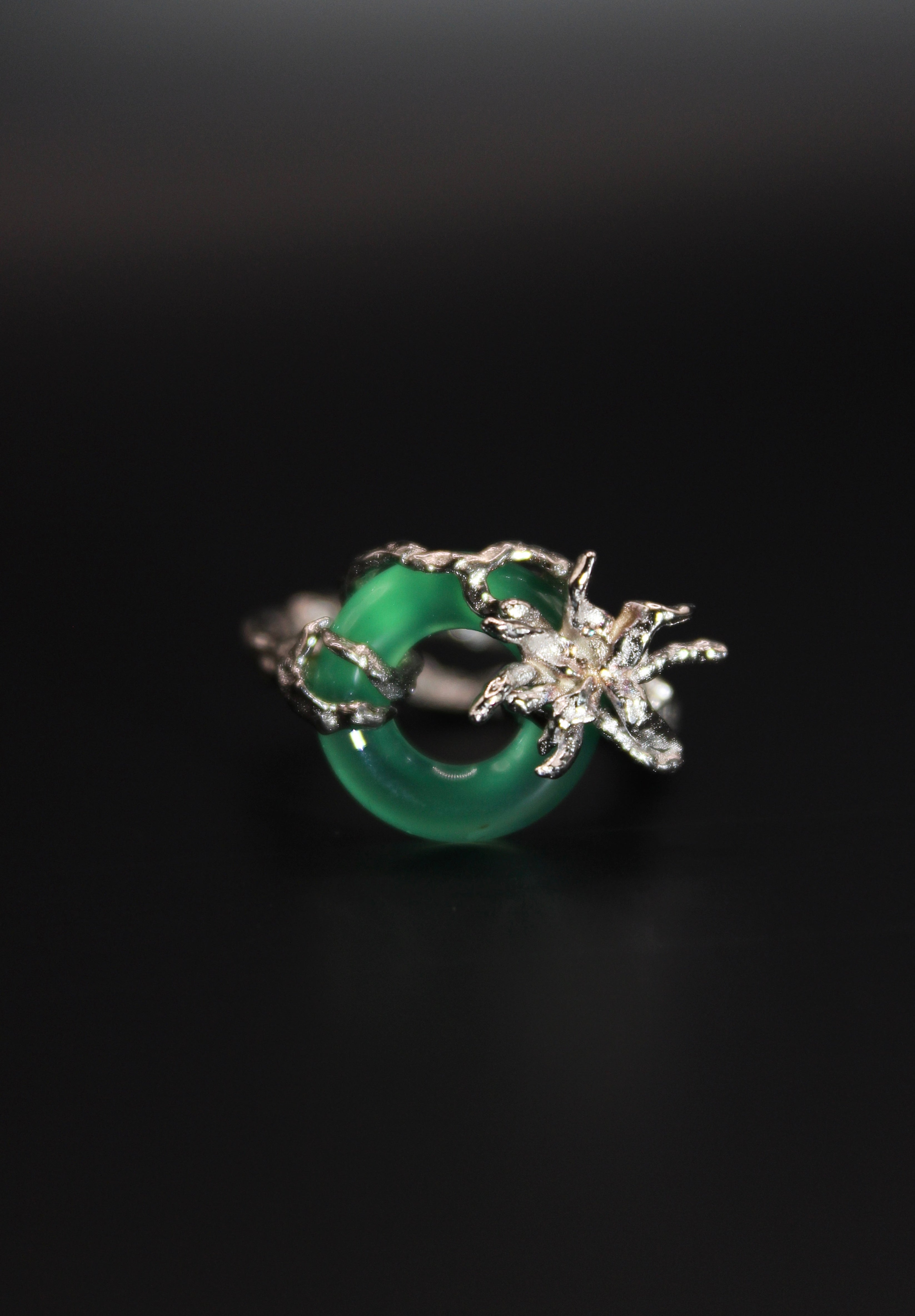 Aconitine Ring - Green Jade