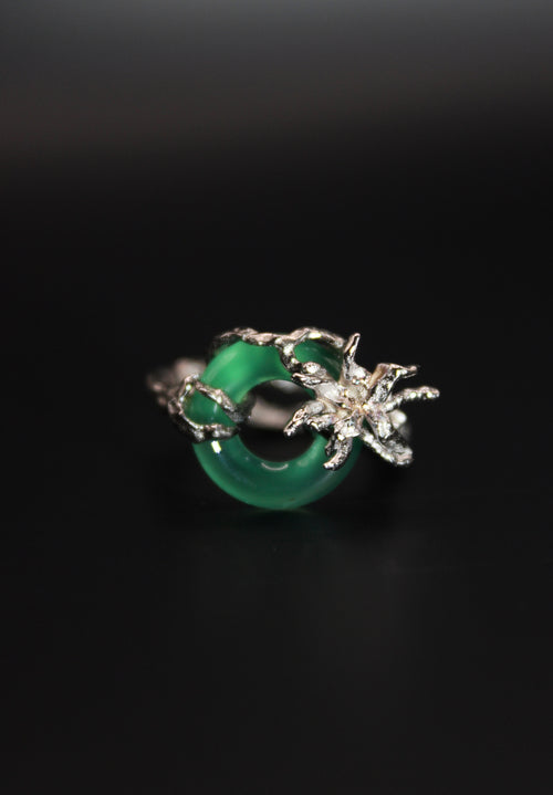 Aconitine Ring - Green Jade