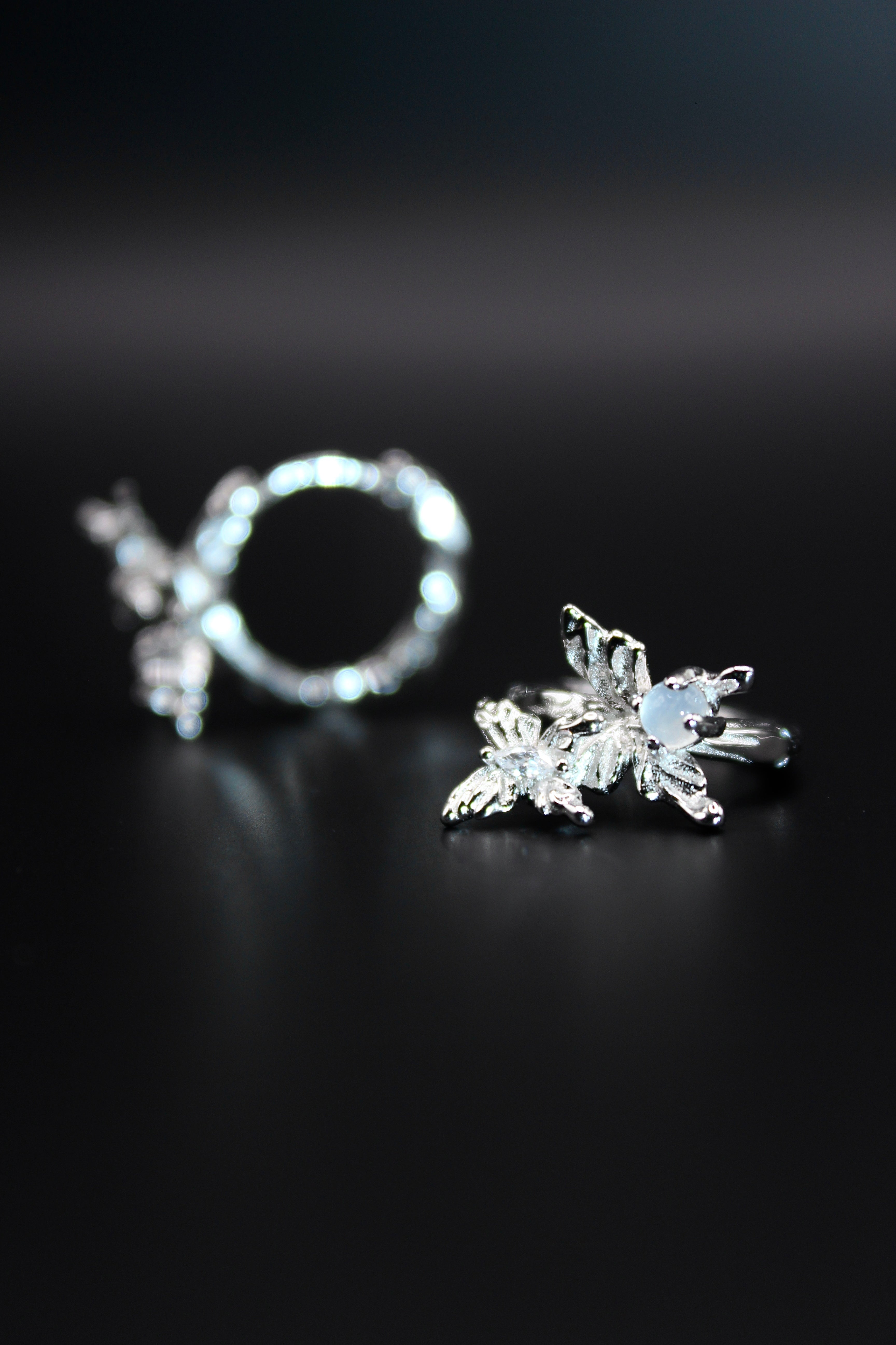 Hanoi Butterfly Hoops Earrings