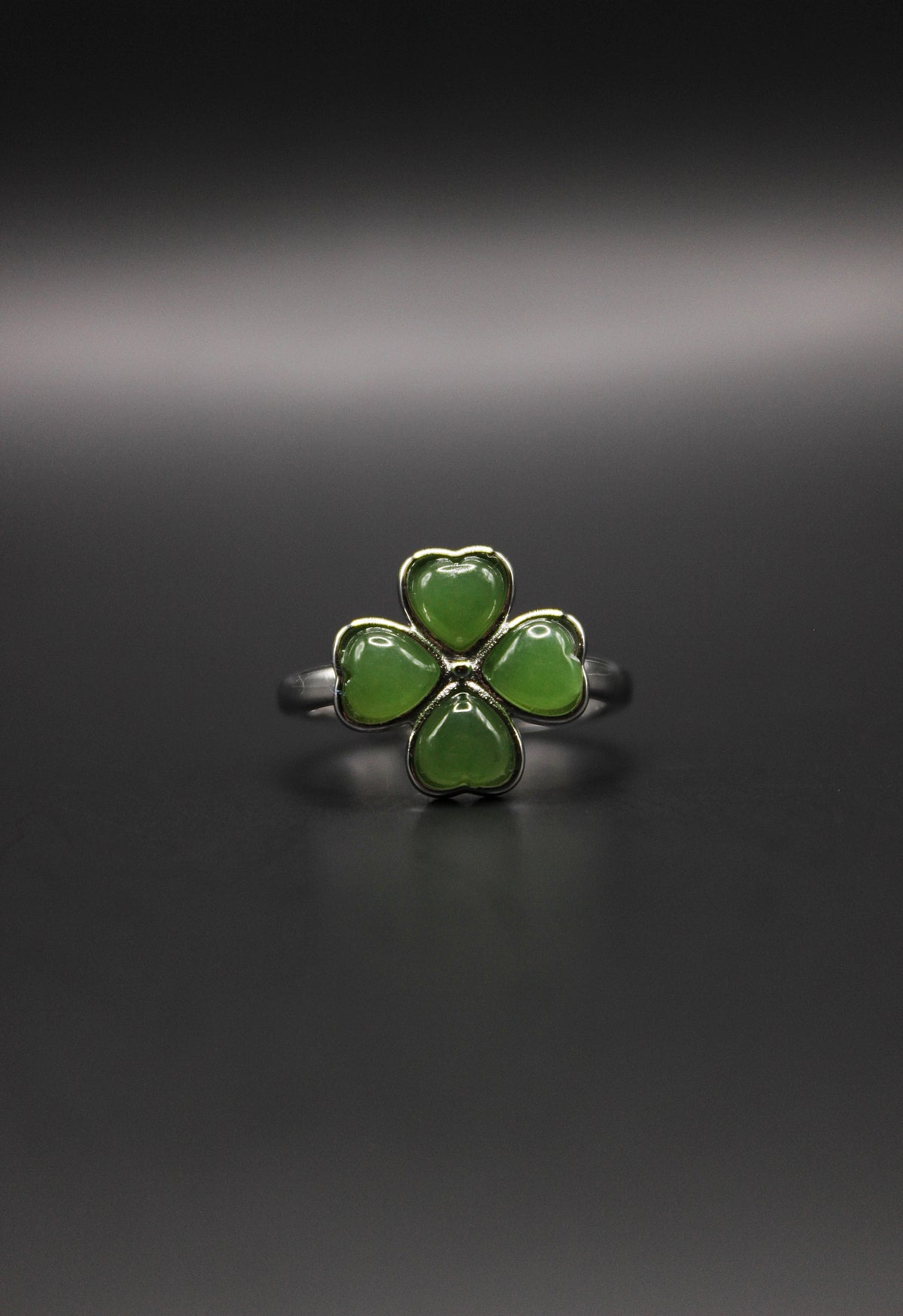 Clover Jade Ring