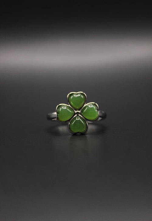 Clover Jade Ring