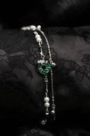 Lonomia Caterpillar Bracelet - Green Jade