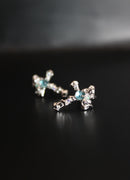 Lantern Bloom Cross Studs