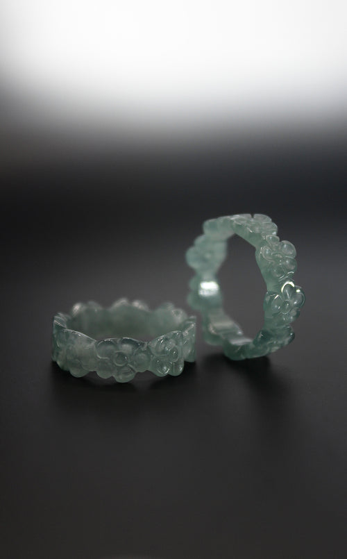 Flower Jade Ring