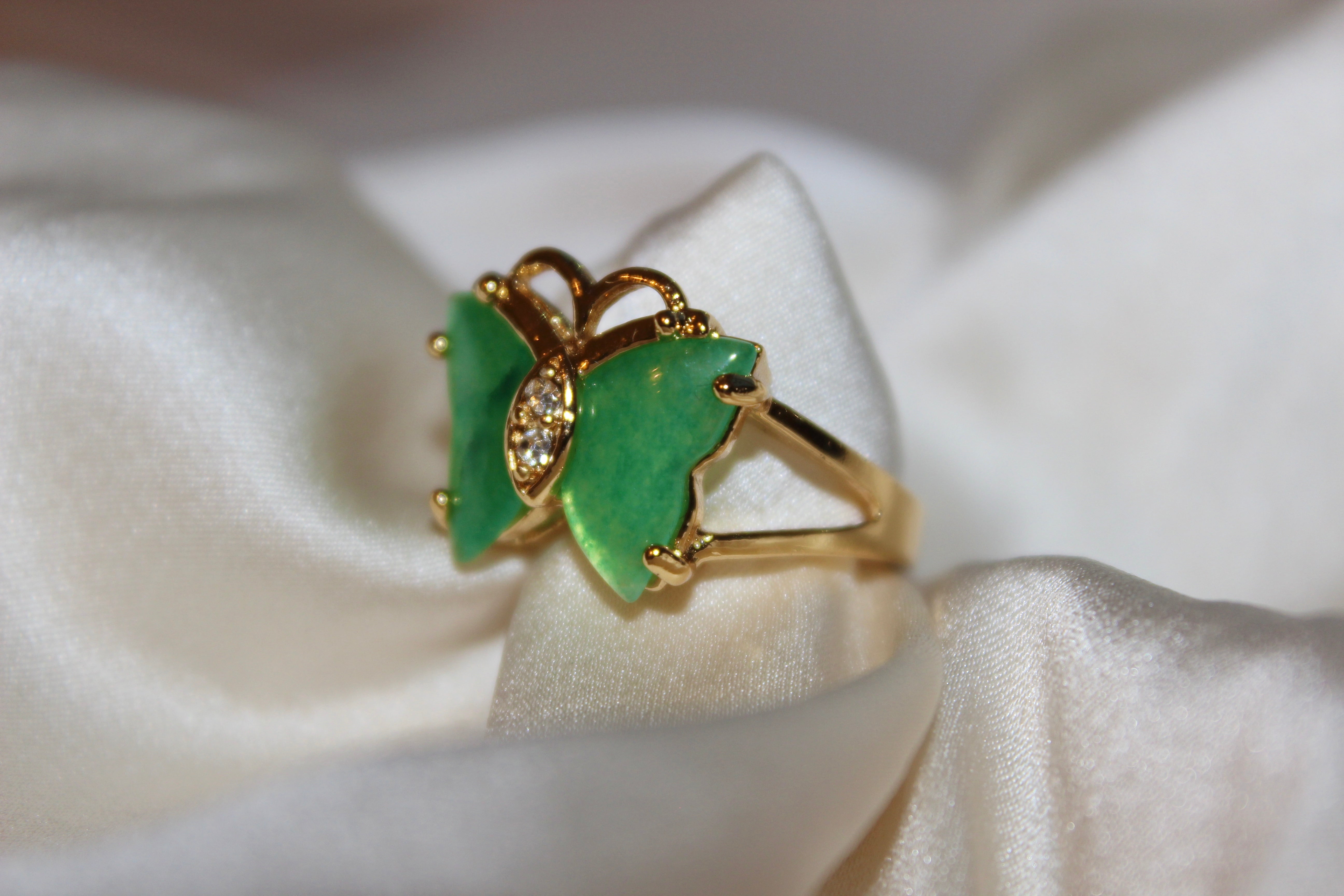 Butterfly Jade Ring