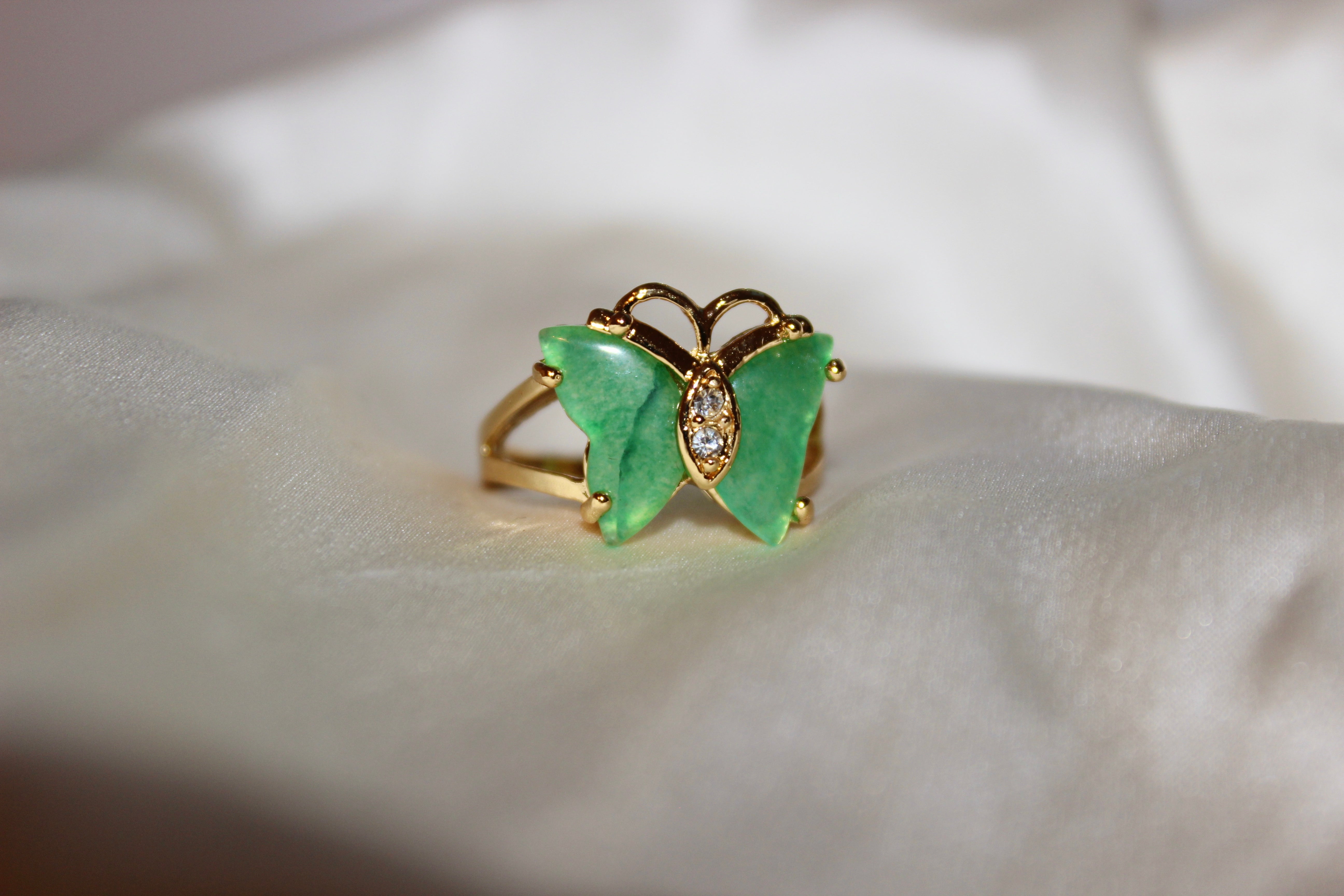 Butterfly Jade Ring