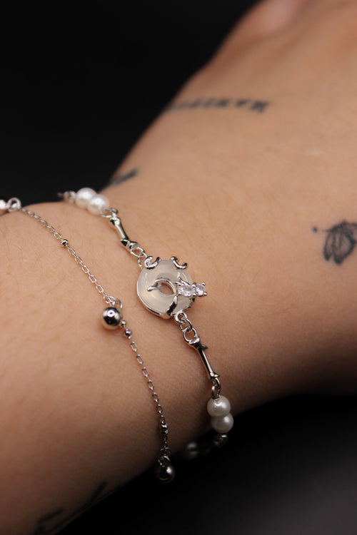 Lonomia Caterpillar Bracelet - Green Jade