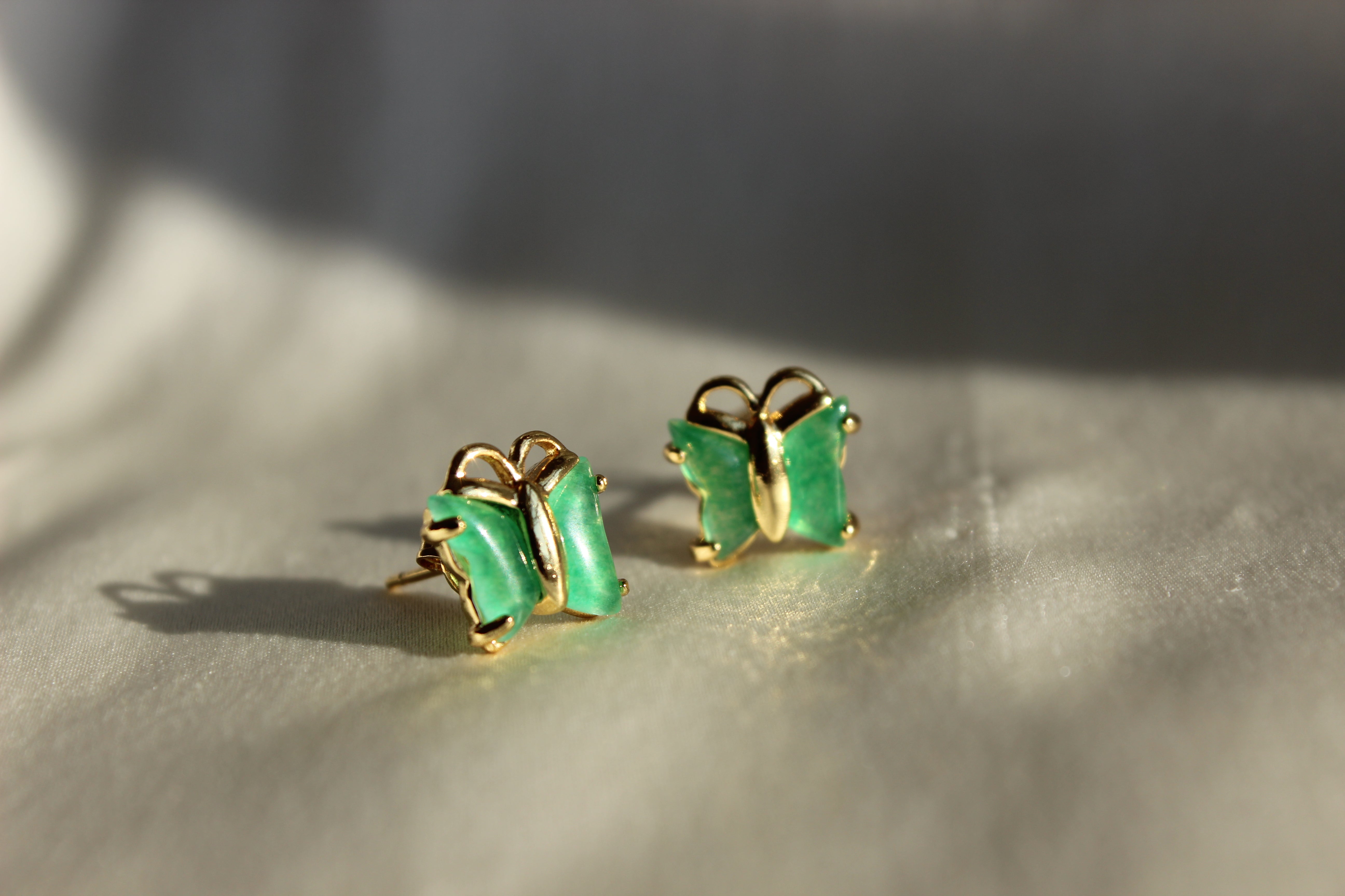 Butterfly Jade Earrings