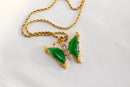 Butterfly Jade Pendant Necklace