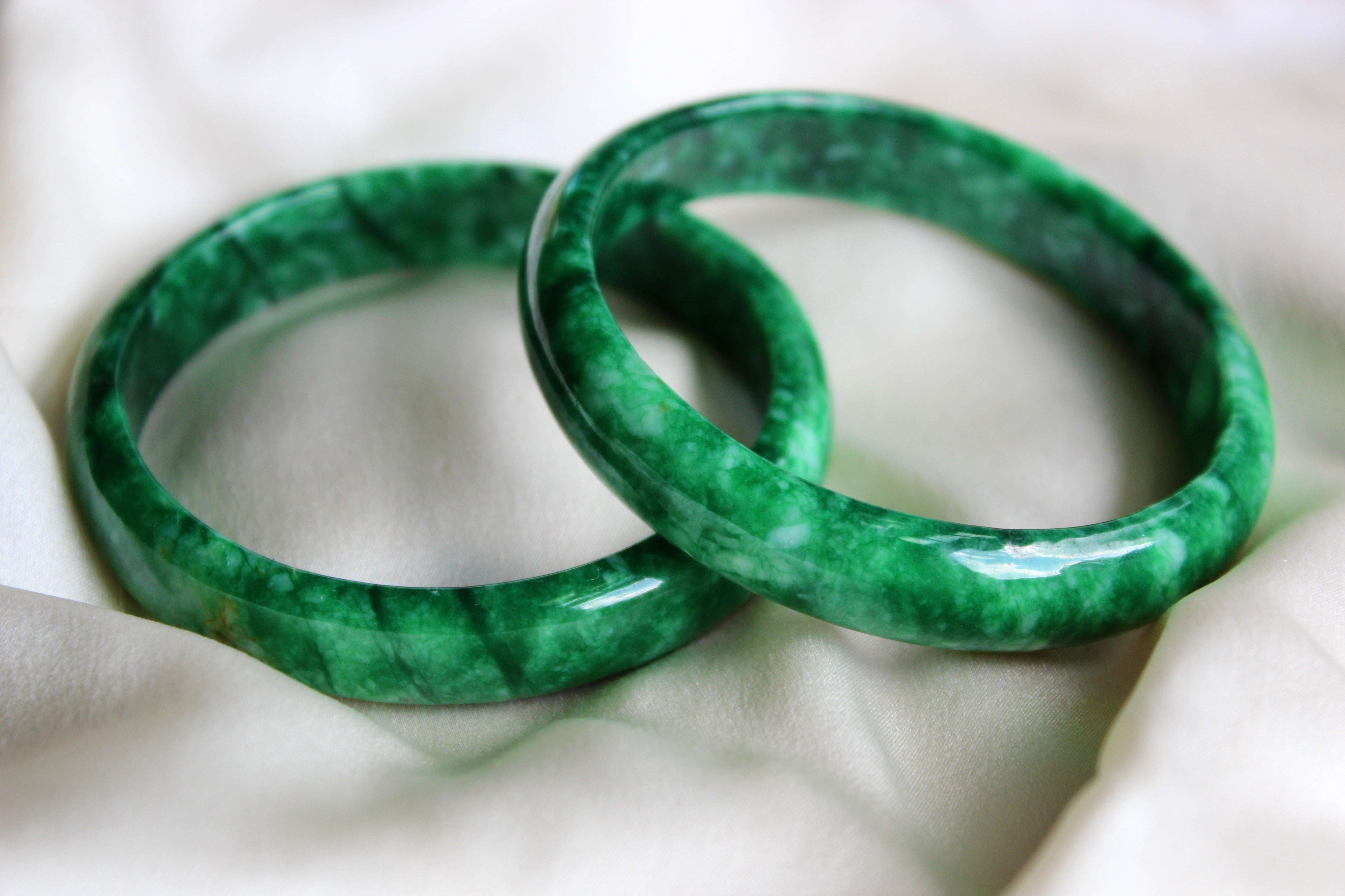 Green Jade Bangles