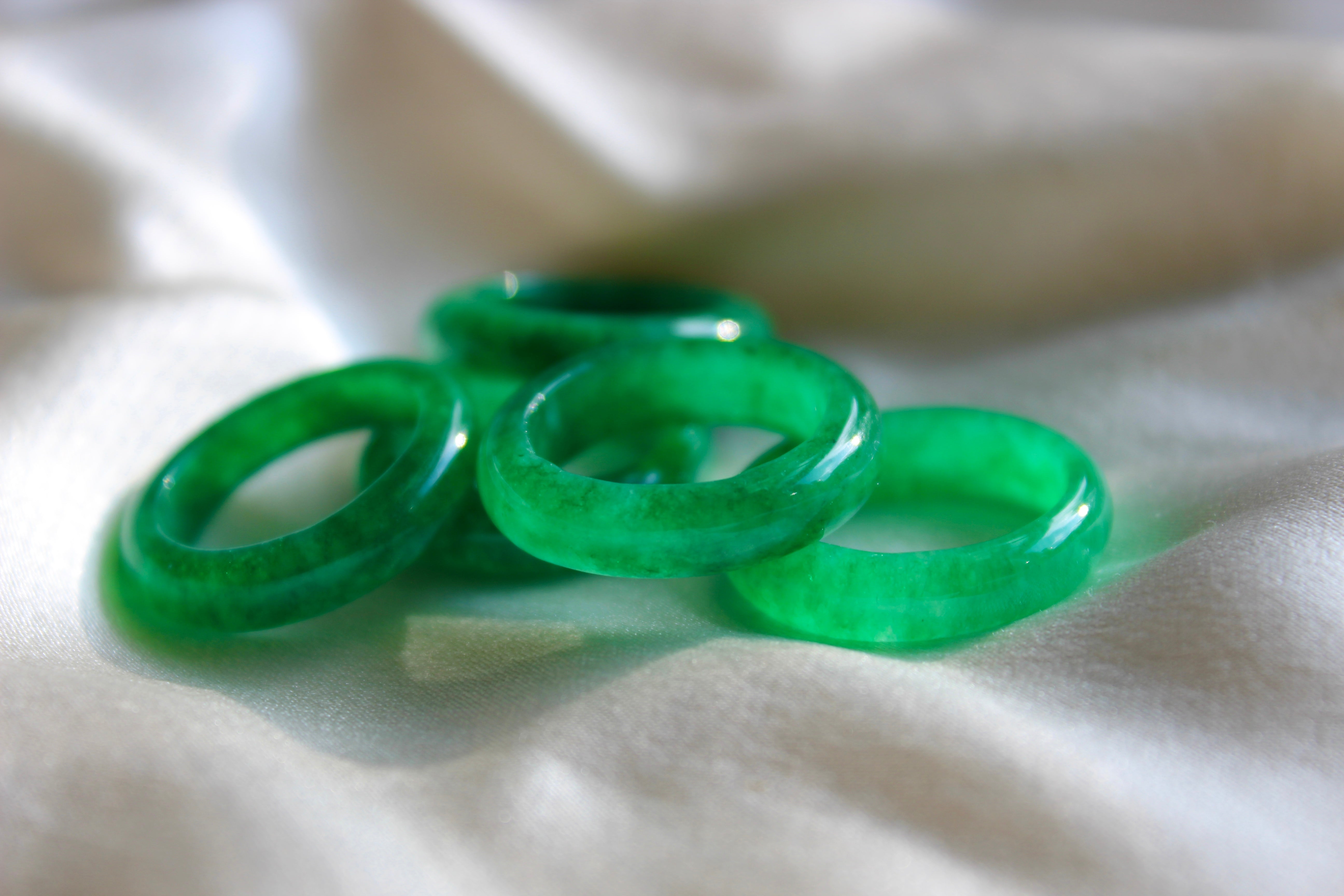 Green Jade Rings