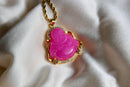 Pink Jade Buddha Pendant Necklace