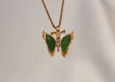 Butterfly Jade Pendant Necklace